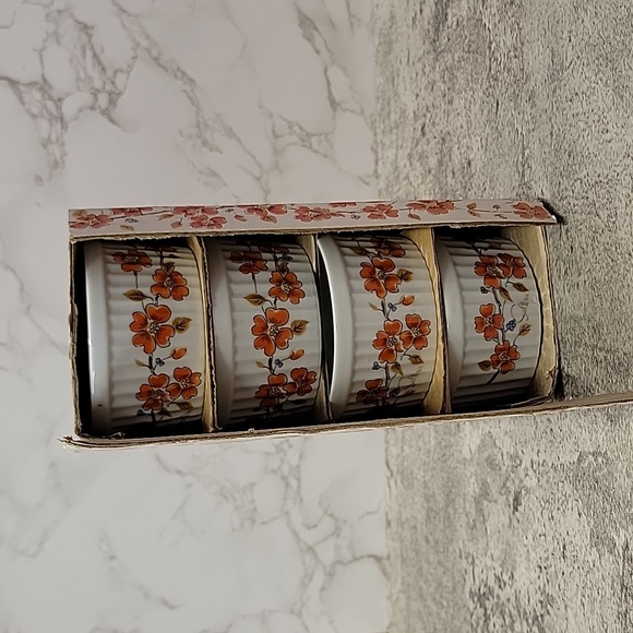 Vintage Saltera Winter Dogwood Japanese Ramekin set new in box - Picture 7 of 9